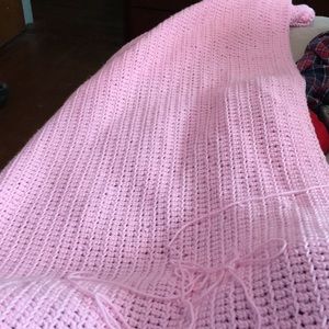 Pink infant blanket